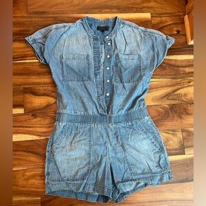 J crew women’s denim romper 8